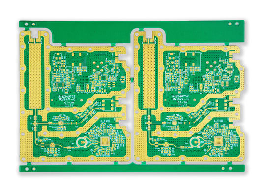 Отверстие 104.53*154.55mm PCB RO4003C+KB6160A 0.25mm ENIG 6L Rogers минимальное